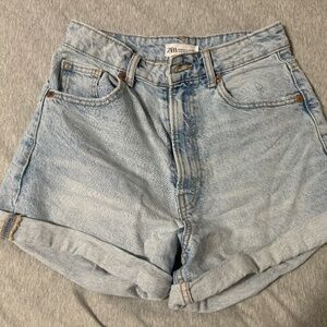 Zara Women's Jean Shorts  - USA Size 4 - Blue